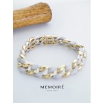 MEMOIRE 14K Two-Tone Lab Grown Diamond Cuban Bracelet thumbnail 3