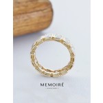 MEMOIRE 14K Yellow Gold Emerald Cut Lab Grown Diamond Eternity Band thumbnail 3