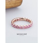 MEMOIRE 14K Rose Gold Lab Grown Pink Diamond Eternity Band thumbnail 2