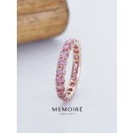 MEMOIRE 14K Rose Gold Lab Grown Pink Diamond Eternity Band thumbnail 3