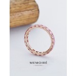 MEMOIRE 14K Rose Gold Lab Grown Pink Diamond Eternity Band thumbnail 4