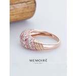 MEMOIRE 14K Rose Gold Twist Lab Grown Diamond Band thumbnail 2
