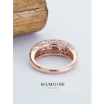 MEMOIRE 14K Rose Gold Twist Lab Grown Diamond Band thumbnail 3