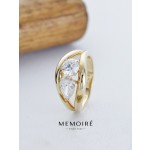 MEMOIRE 14K Yellow Gold Oval Lab Grown Diamond Statement Ring thumbnail 4