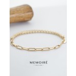 MEMOIRE 14K Yellow Gold Dual Design Lab Grown Diamond Bracelet thumbnail 3