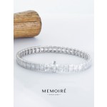 MEMOIRE 14K White Gold Lab Grown Diamond Bangle Bracelet thumbnail 3