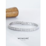 MEMOIRE 14K White Gold Lab Grown Diamond Bangle Bracelet thumbnail 4